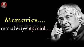 Memories are always special || New A.P.J. Abdul Kalam Sir Whatsapp Status & Quotes ||