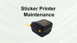 Sticker Printer Maintenance