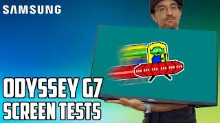 Samsung Odyssey G7: screen test