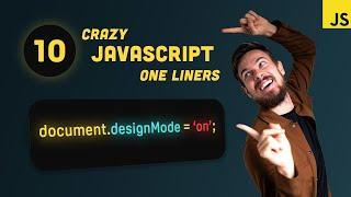 Top 10 Javascript One Liners YOU MUST KNOW!