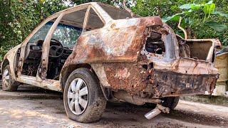Restoration of a rusty 27-year-old DAEWOO car