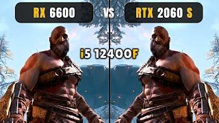 RTX 2060 Super vs RX 6600 - i5 12400F - 1080p + DLSS/FSR - Test In 14 Games