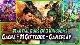 3 Kingdoms Versi ANIME STYLE!! GACHA - 11 GIFTCODE - GAMEPLAY  MARTIAL GODS OF 3 KINGDOMS