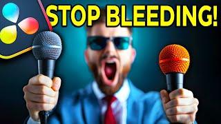 How to REMOVE Microphone BLEED Between Microphones | Pro Tips for Podcasters & Filmmakers