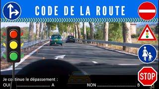 2024 Nouveau examen code de la route  test 6  France permis #codedelaroute #france