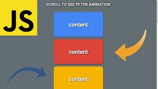 Scroll Animation | JavaScript