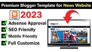 free blogger template 2023 | best blogger template for news website