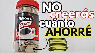 Reto de los 10 pesos en frasco de CAFÉ 2021 #ahorrosfantasticazul