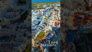  Santorini Top 6 places you must visit #santorini  #greece  #drone