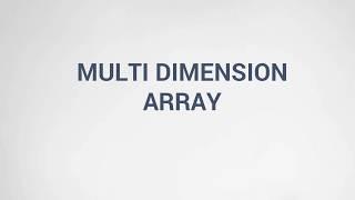 08 - How to Create Multi Dimension Arrays