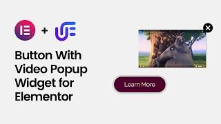 Button With Video Popup Widget for Elementor