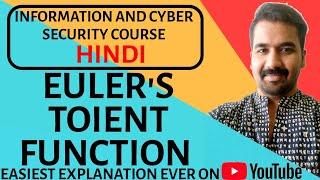 Euler's Toient Function Explained with Examples in Hindi