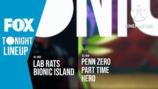 FOX-Tonight  Lineup -Lab Rats Bionic Island/Penn Zero Part Time Hero (Fanmade/Buat Penggemar)