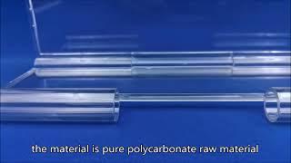 Transparent polycarbonate door slat, polycarbonate rolling shutter door slat china wholesale price