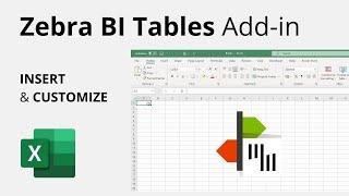  How To Add & Customize Zebra BI Tables for Office #Excel Add-in