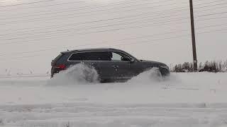 Skoda kodiaq offroad in deep snow/шкода кадиак в глубоком снегу