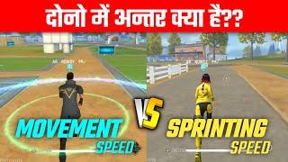 Sprinting Speed VS Movement Or Rapid Speed Speed Kya hai ? Full details| AR ROWDY 99 