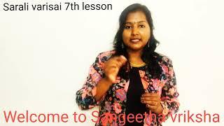 Sarali varisai 7th lesson with 4 speeds