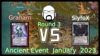 Ancient Event - 3 Round - Graham vs SlyfoX | Warlord: Saga of the Storm CCG