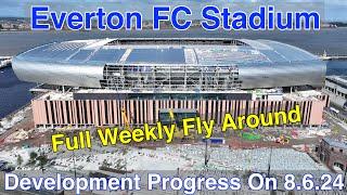 NEW Everton FC Stadium at Bramley Moore Dock. A Full FlyAround!