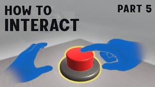 Poke Interaction and Button - Oculus Interaction SDK - PART 5