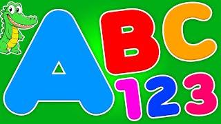 ABC & 123  Learning Videos For Preschool | ABC And One Two Three | ABC Phonics Song