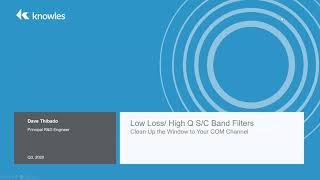 High-Q S/C Band Filters