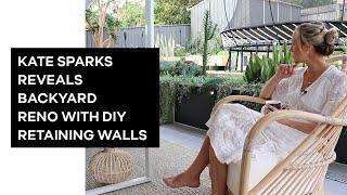Kate Sparks backyard reno with DIY retaining walls | ModularWalls