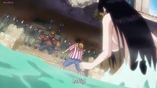 Moment bertemunya Luffy dengan Boa Hancock Lagi di Wano | Episode 895          Lagi mandi  OMG