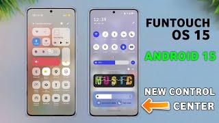 Vivo FuntouchOS 15 New Control Center | Android 15 Update Features | Vivo V27,T2x5G,T2 Pro,T3x