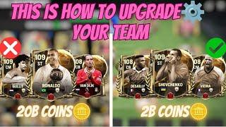 This How I Upgrade my team in FC mobile 