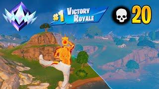 High Elimination Solo Ranked Win Gameplay (Fortnite Chapter 5 Season 2)