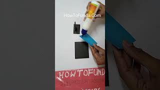 computer monitor making using cardboard - diy - simple and easy  #shorts | howtofunda