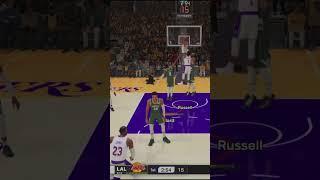 JAMES TO RUSSELL SLAM DUNK - NBA2K25 #shorts