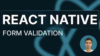 React Native Tutorial - 64 - Form Validation