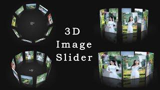 Awesome CSS3 3D Image Slider With JavaScript | 3D Rotating Image Slider