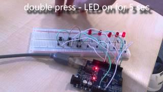 Arduino UNO - two different functions with one button