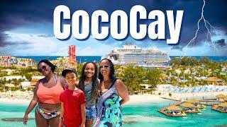 PERFECT DAY at COCOCAY Despite a THUNDERSTORM [Royal Caribbean’s Island]