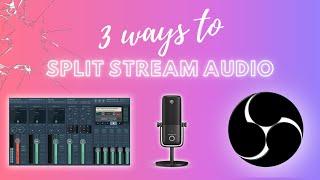 Have you SPLIT your stream audio yet using just a plugin ?