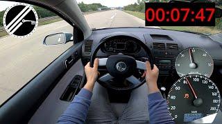 VW Polo 1.9 TDI 101 PS 9N3 CrossPolo 0-100 km/h Acceleration Test POV