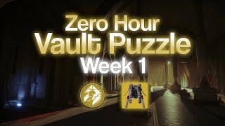 Zero Hour Vault Puzzle | Week 1 - Destiny 2