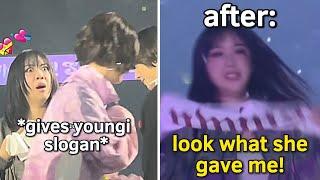 Youngji's Reaction to Hanni giving her NewJeans Slogan