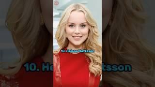 Top 10 Most Beautiful Stunning Swedish Womens || #celebrity #bollywood #short #gleon