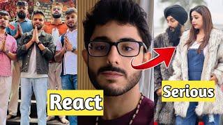 carryminati & lakshay chaudhary react on kulhad pizza couple viral video | kulhad pizza couple news