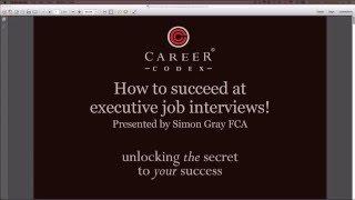 How to find success at executive job interviews!