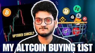 MY ALTCOIN BUYING ZONES | UPTOBER IS CANCELLED? | BITCOIN CRYPTO MARKET UPDATE