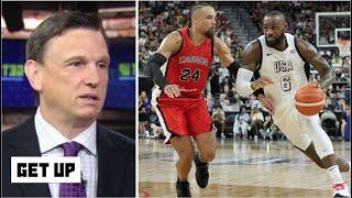 GET UP | Tim Legler reacts to Steph & Edwards lead Team USA destroy Team Canada 86-72 in exhibition