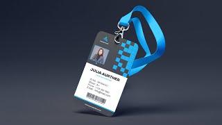 Photoshop Tutorial - Professional ID Card Template Design