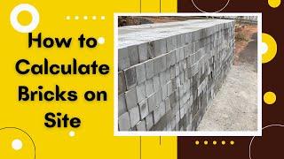 How to Count Bricks on Site in Tamil | Civil Engineering Practical Experience #house #design #bricks