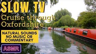 NARROWBOAT SLOW TV | Not A Vlog | RELAXING, Calm BOAT JOURNEY on the River Thames